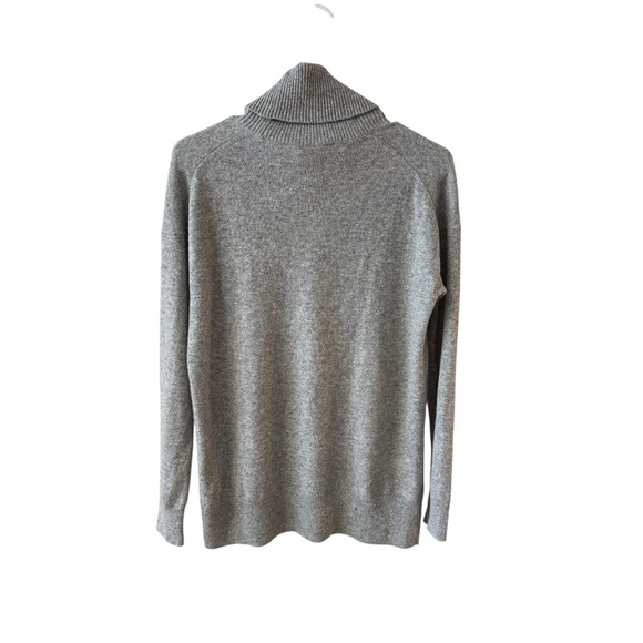 Everlane 100% Cashmere Turtleneck Sweater Size XS Gray Neutral Work Winter HOLES - Picture 9 of 10